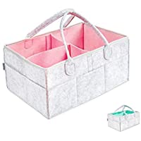 MEZACHA Pañalera - Compartimientos para guardar pertenencias del bebé | Cesta de regalo para fiesta de nacimiento…